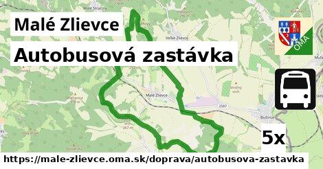 autobusová zastávka v Malé Zlievce