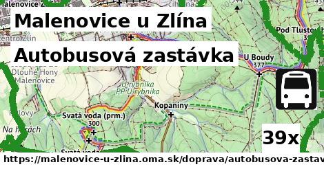 Autobusová zastávka, Malenovice u Zlína