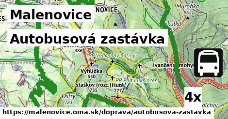 Autobusová zastávka, Malenovice