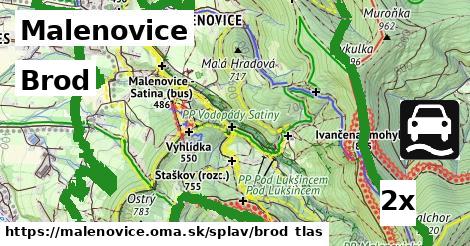 Brod, Malenovice