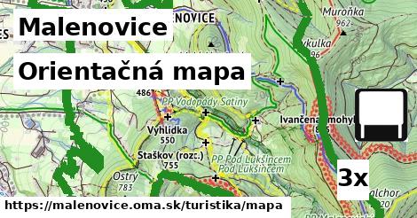 Orientačná mapa, Malenovice