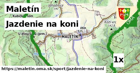 Jazdenie na koni, Maletín