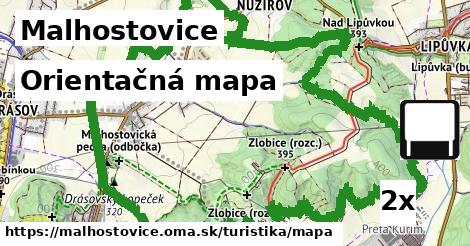 Orientačná mapa, Malhostovice