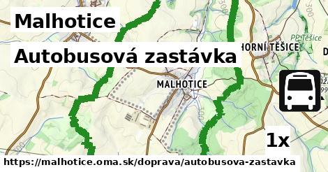 Autobusová zastávka, Malhotice