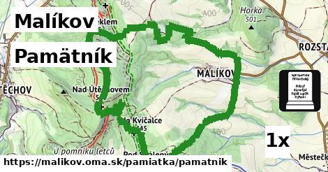 Pamätník, Malíkov