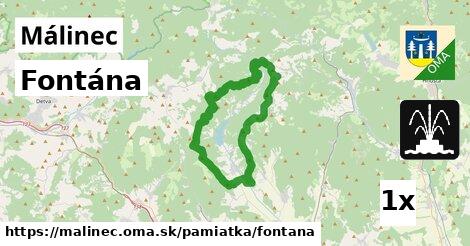 Fontána, Málinec