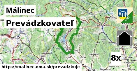 prevádzkovateľ v Málinec