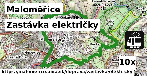 Zastávka električky, Maloměřice