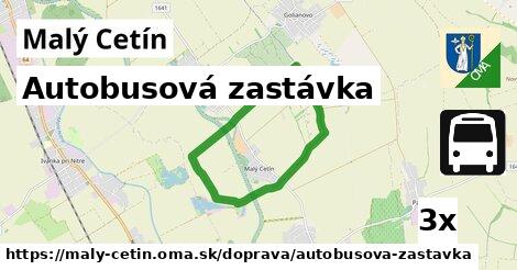 Autobusová zastávka, Malý Cetín