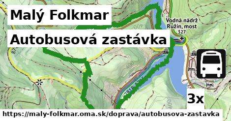 autobusová zastávka v Malý Folkmar