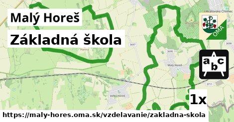 Základná škola, Malý Horeš