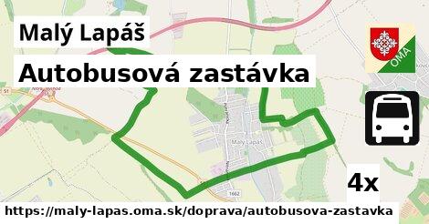 autobusová zastávka v Malý Lapáš