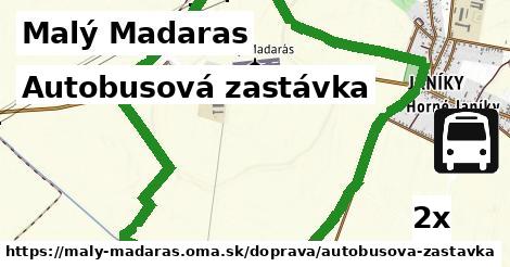 autobusová zastávka v Malý Madaras