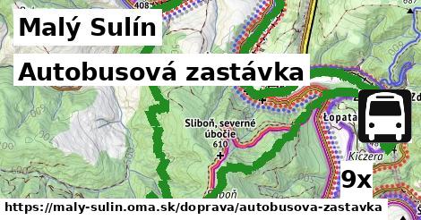 Autobusová zastávka, Malý Sulín