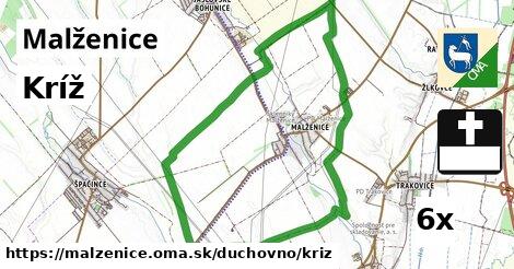 Kríž, Malženice