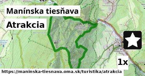 Atrakcia, Manínska tiesňava