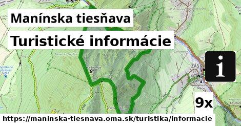 turistické informácie v Manínska tiesňava