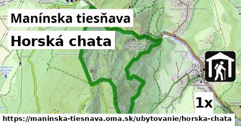 Horská chata, Manínska tiesňava