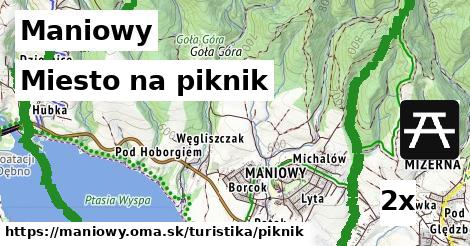 miesto na piknik v Maniowy