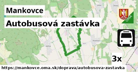 Autobusová zastávka, Mankovce