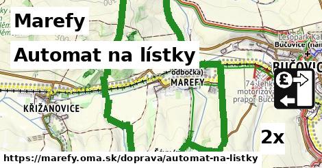 automat na lístky v Marefy