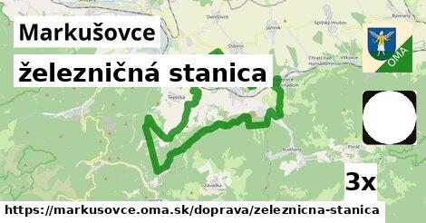 železničná stanica, Markušovce