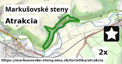 Atrakcia, Markušovské steny