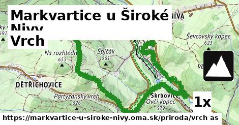 vrch v Markvartice u Široké Nivy