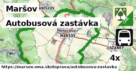 autobusová zastávka v Maršov