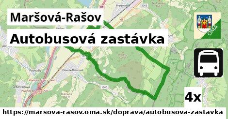 Autobusová zastávka, Maršová-Rašov