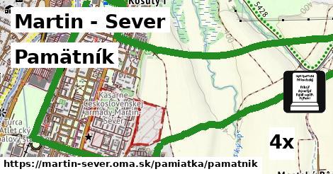 Pamätník, Martin - Sever