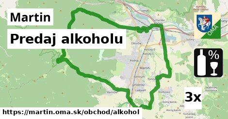 Predaj alkoholu, Martin