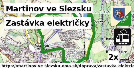 Zastávka električky, Martinov ve Slezsku