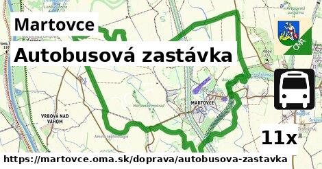 Autobusová zastávka, Martovce