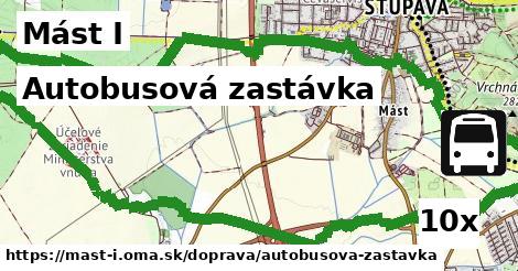 autobusová zastávka v Mást I