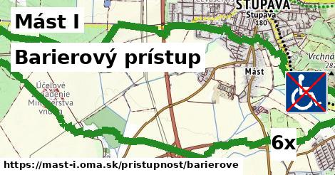 barierový prístup v Mást I