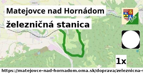 železničná stanica, Matejovce nad Hornádom