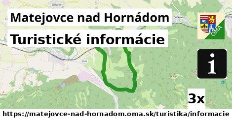 Turistické informácie, Matejovce nad Hornádom