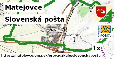 Slovenská pošta, Matejovce