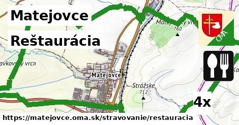 Reštaurácia, Matejovce