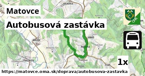 Autobusová zastávka, Matovce