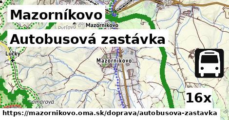 Autobusová zastávka, Mazorníkovo