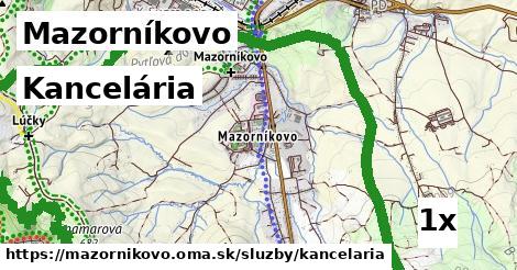 kancelária v Mazorníkovo