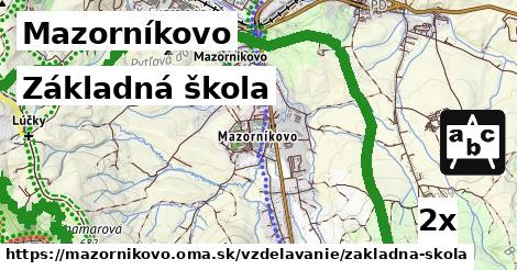 Základná škola, Mazorníkovo