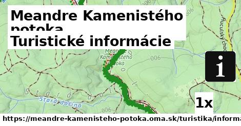 Turistické informácie, Meandre Kamenistého potoka