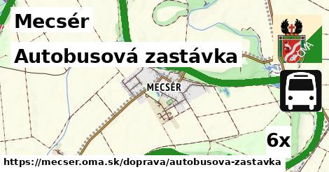 Autobusová zastávka, Mecsér