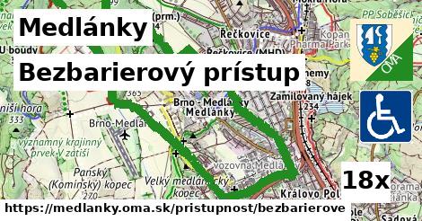 Bezbarierový prístup, Medlánky