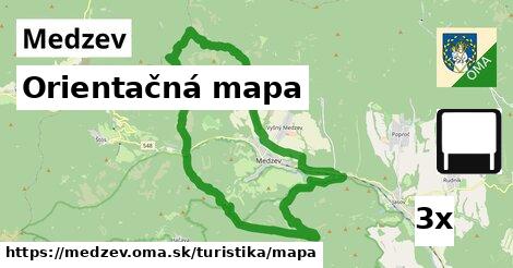 Orientačná mapa, Medzev