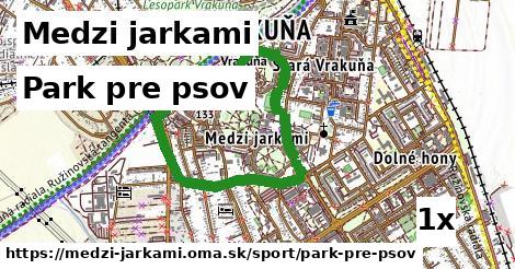 Park pre psov, Medzi jarkami