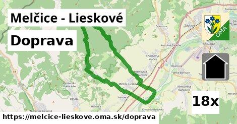 doprava v Melčice - Lieskové